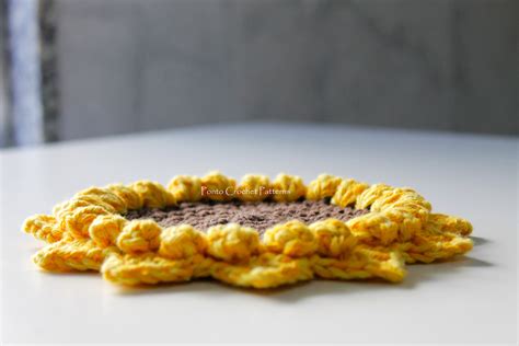 Sunflower Coaster PDF Crochet Pattern Sunflower Coaster - Etsy