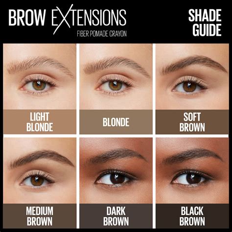 Maybelline Brow Extensions Fiber Pomade Crayon | NEW Brow Definer in 6 Shades