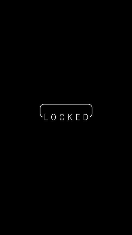 Minimalist "Locked" Lockscreen - Wallpaper | Locked wallpaper, Funny phone wallpaper, Cellphone ...