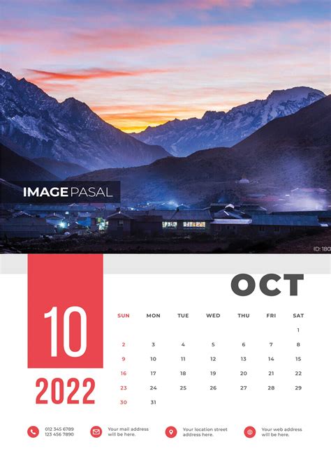 Mountains Of Nepal – Wall Calendar – Create Your Customized Calendar in ...