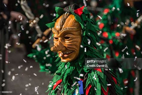 Participant Of Rosenmontag Parade At Freiburg Im Breisgau In Front Of ...