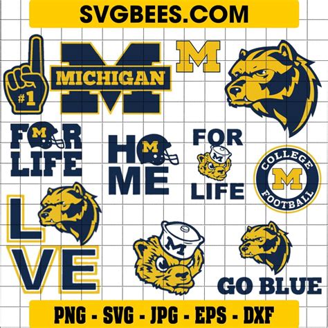 Michigan Wolverines Logo PNG (SVG) - SVGbees