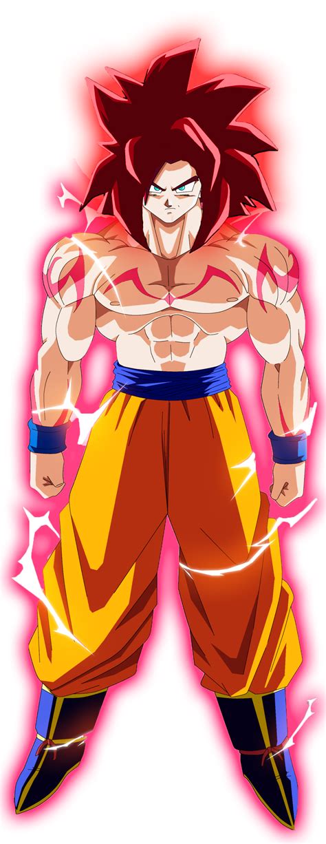 Goku god ssj4 with tattoos -Fan art by TeenMaxing on DeviantArt