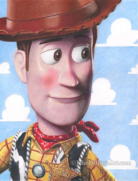 Woody Toy Story Colored Pencil Drawing Print - Etsy