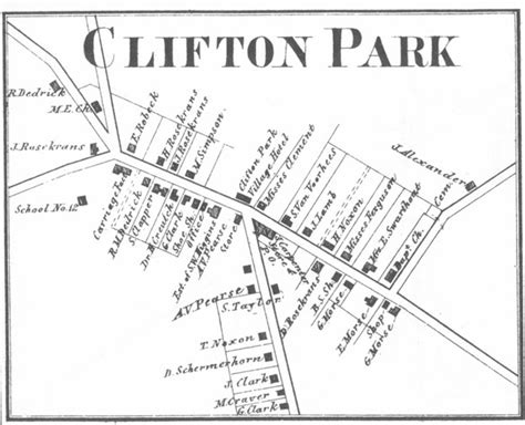 Clifton Park Village- Saratoga Co. Atlas