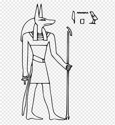 Ancient Egypt Anubis Egyptian hieroglyphs, Anubis, angle, white, hand png | PNGWing