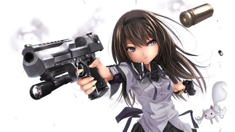 anime, Gun, Anime Girls, Mahou Shoujo Madoka Magica, Akemi Homura ...