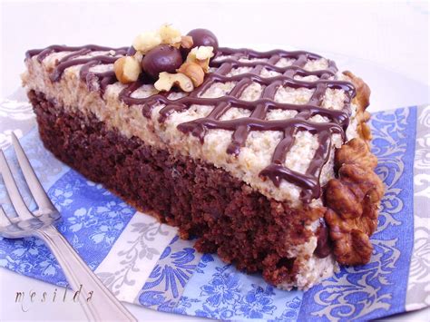 TARTA DE CHOCOLATE Y NUECES - La cocina de Mesilda