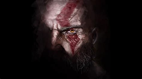 5120x2880px | free download | HD wallpaper: round red and black logo, God, God of War, Kratos ...