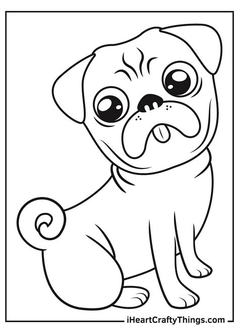 Pug Coloring Pages