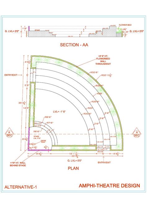 Open Amphitheatre - Cadbull | Campus landscape design, Auditorium design, Amphitheater architecture