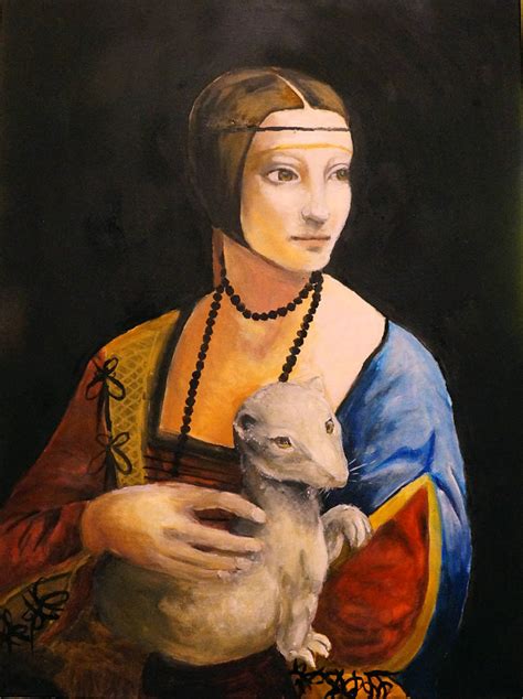 Lady With An Ermine -Oil Painting by WonderTina on DeviantArt