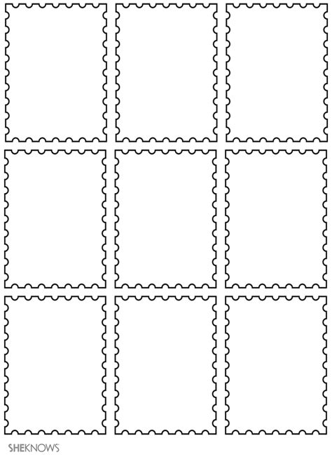 Postage stamps - Free Printable Coloring Pages