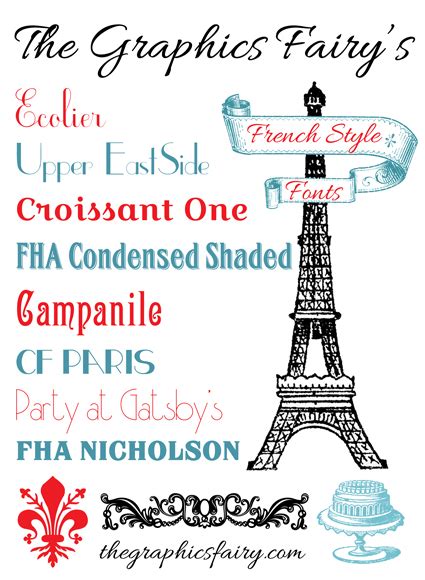 10 Best French Fonts (Free)! - The Graphics Fairy