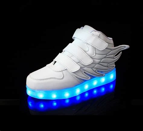 Bright Wings LED Shoes Kids White