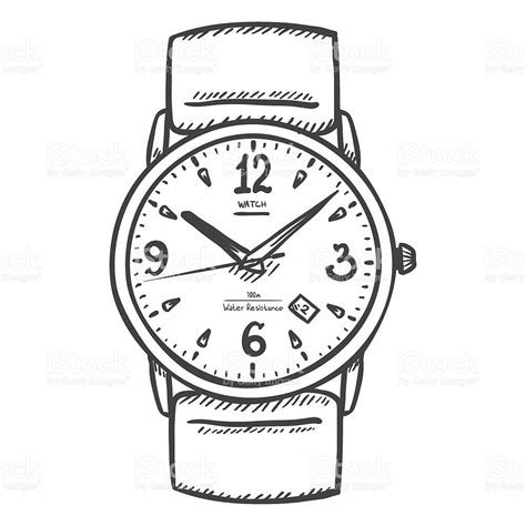 wrist watch clipart black and white - Clipground