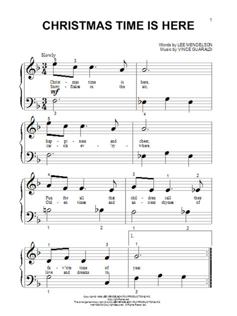 Christmas Time Is Here | Sheet Music Direct