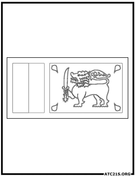 Sri Lanka Flag Coloring Page | ATC21S