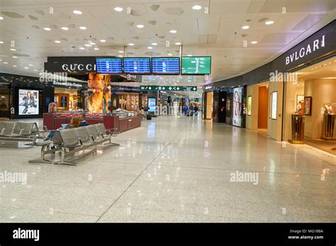 MILAN MALPENSA, ITALY - CIRCA NOVEMBER, 2017: inside Milan-Malpensa ...