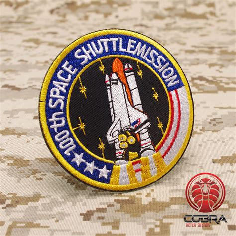 100th Space Shuttle Mission Nasa embroidered iron on patch | velcro | Military Airsoft