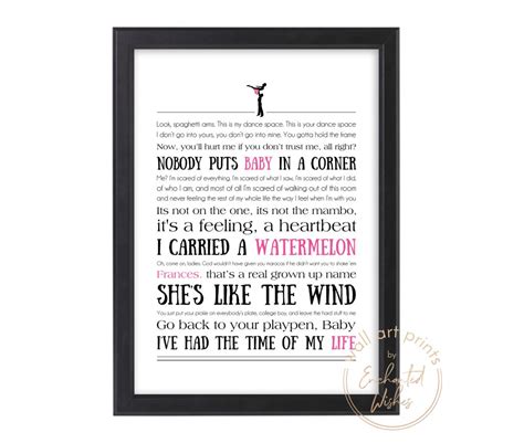 Dirty Dancing Quotes - Printable Print | Printable Wall Art