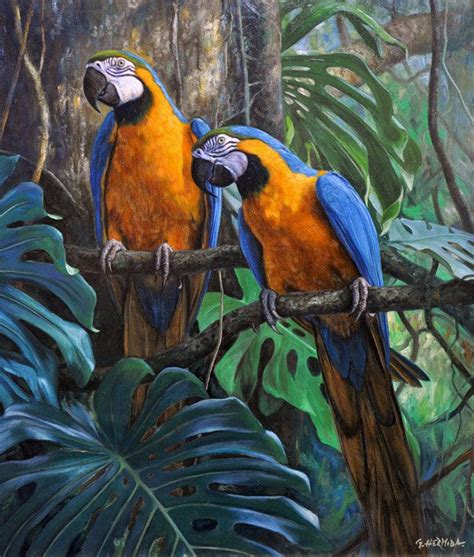 Gabriel Hermida. Pinturas. | Arte em pintura, Arte tropical, Arte animal