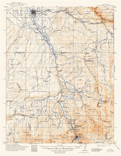 Collection C 007: USGS topographic map of Montrose, CO., at the Center of Southwest Studies