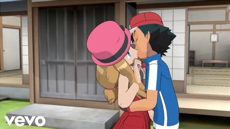 Ash And Serena Hug