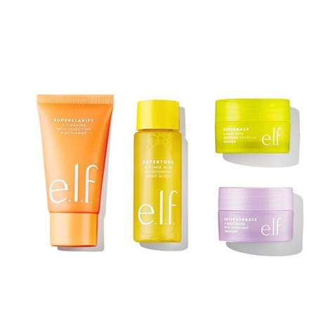 e.l.f. Cosmetics Supers Mini Skin Care Kit - Vegan and Cruelty-Free Makeup - Holiday Gift Sets ...