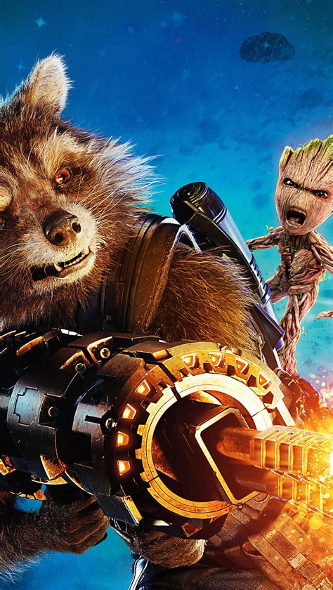 Groot And Rocket Wallpaper