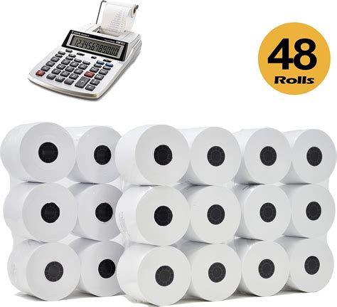 Amazon.com : (48 Rolls) Adding Machine/Calculator Roll, 2-1/4" x 150 ft ...