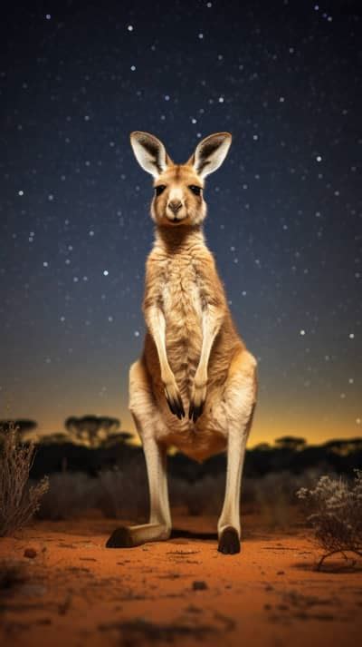 Free AI art images of mother kangaroo