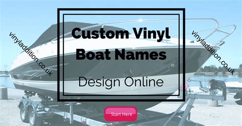 Boat Name Stickers - Custom Vinyl Lettering for your boat - Vinyl Addition