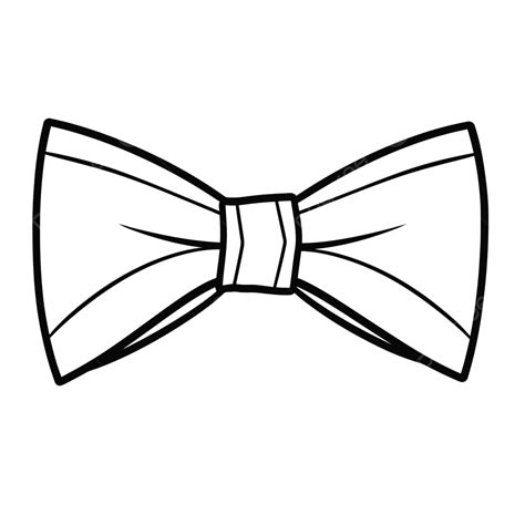 Black Coloring Page For A Bow Tie Outline Sketch Drawing Vector, Wing ...