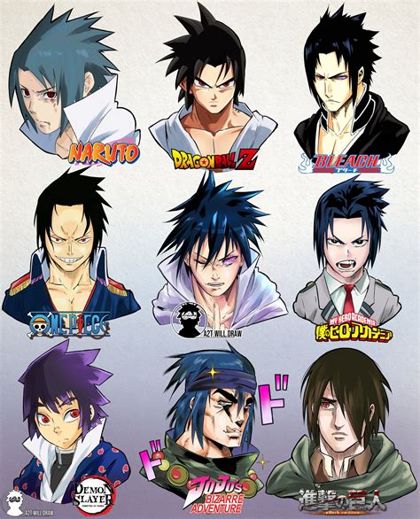 [Art] Sasuke in different Manga styles ( Naruto ) : r/manga