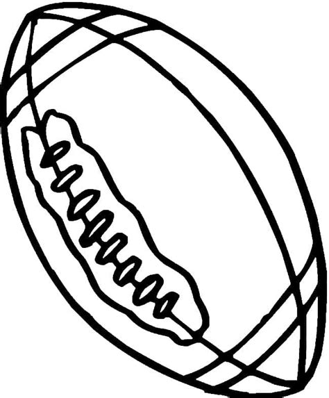 A Rugby Ball coloring page - Download, Print or Color Online for Free