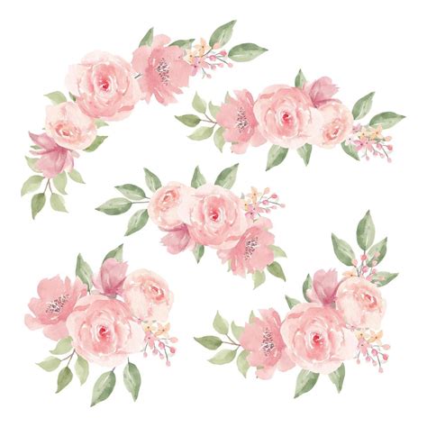 Watercolor Flowers Vector Art, Icons, and Graphics for Free Download