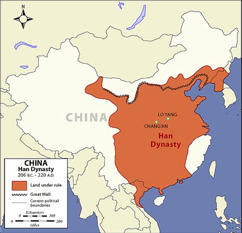 Ancient Chinese Dynasty: Ancient Chinese Han Dynasty: Map