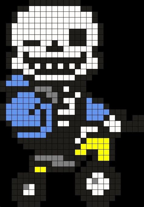 pixel art grid undertale asgore Undertale asgore perler bead custom ...