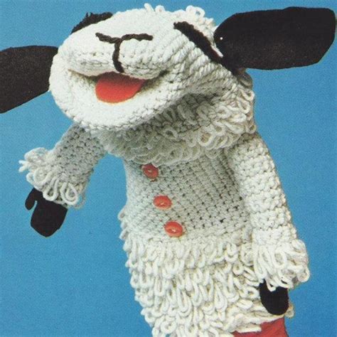 Lambchop Glove Puppet Sheep Lamb Chop | Craftsy | Vintage crochet ...