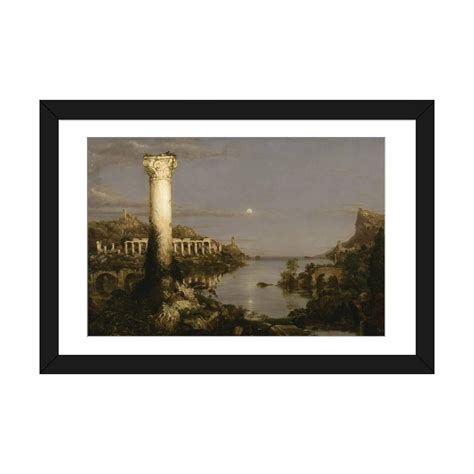 iCanvas "The Course of Empire- Desolation, 1836 " by Thomas Cole - Bed ...