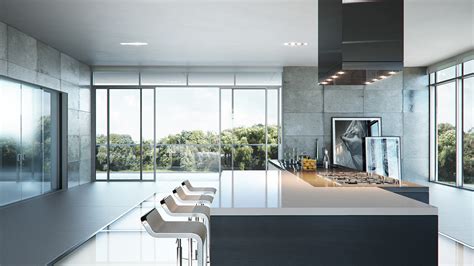 kitchen in a luxury apartment on Behance