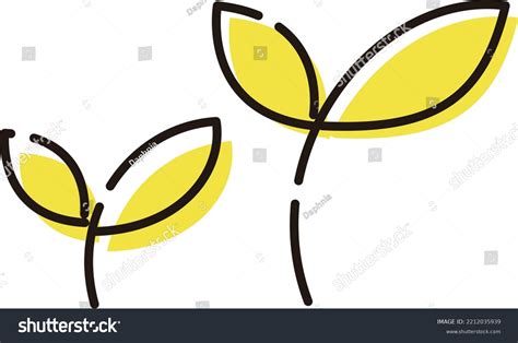 Simple Cute Sprout Illustration Stock Vector (Royalty Free) 2212035939 ...