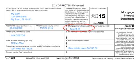 Understanding Your Forms: Form 1098, Mortgage Interest Statement