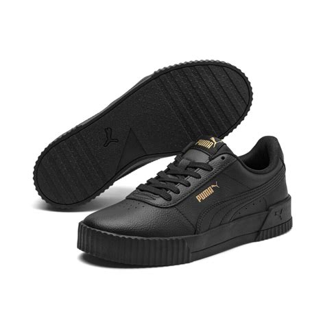 Carina Leather Women’s Sneakers | Black - PUMA