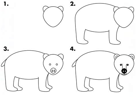 How To Draw Polar Bear Step By Step at Drawing Tutorials