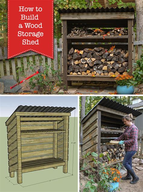 How to Build a Wood Storage Shed - Pretty Handy Girl