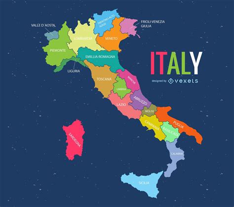 Italy Map Vector Download