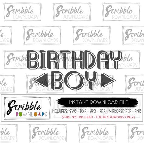 Birthday Boy Svg Boys Birthday Shirt Svg Bday Boy Svg - Etsy