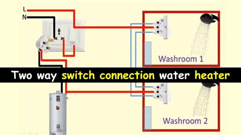 Two way switch connection water heater || Water heater switch ...